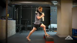Split Squat, Front Foot Elevated, Safety Squat Bar