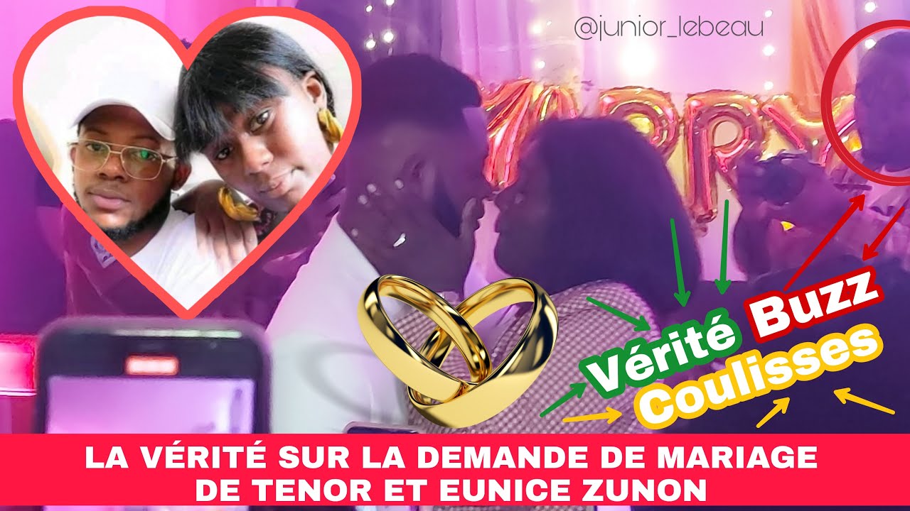 La vérité sur la Demande en Mariage de Ténor et Eunice Zunon : Coulisses #Buzz #Tenor #EuniceZunon
