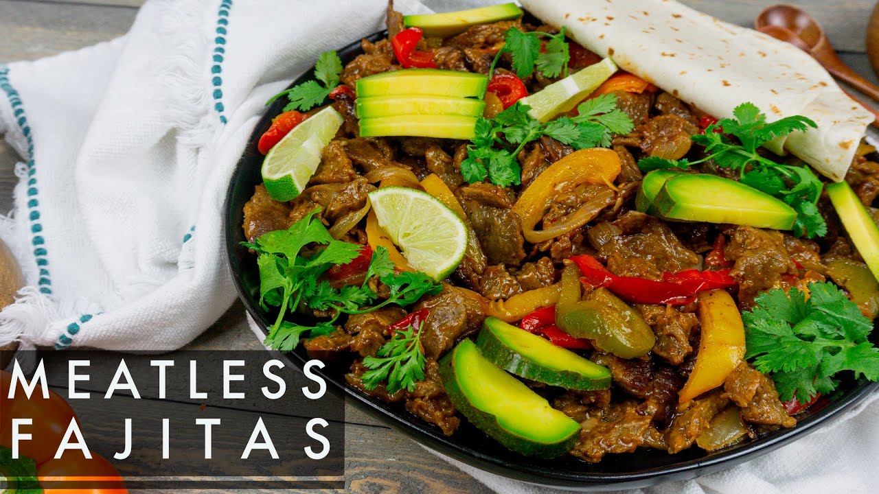 Barbecue Meatless fajitas ( Seitan recipe) YouTube