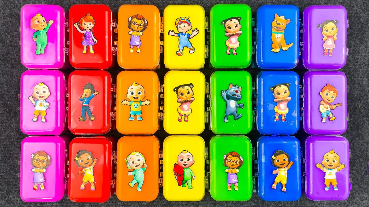 Cocomelon Slime 💫 JJ Jeni & Friends Make Cosmic Slime! Bebefinn Magic 🌈 ASMR