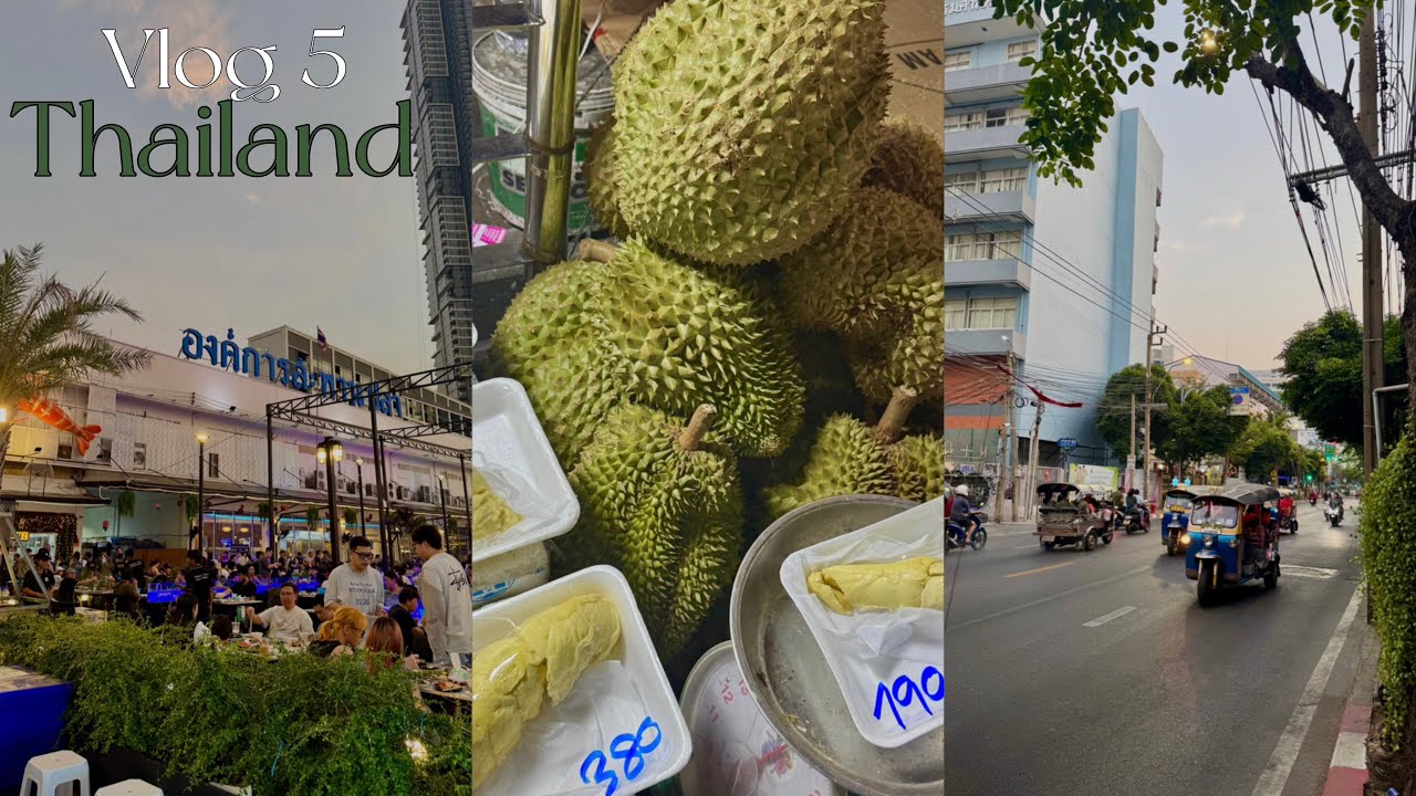 Vlog 5 | будни стюардессы Emirates 🇦🇪 | первая командировка в Таиланд | пробую дуриан и просто гуляю