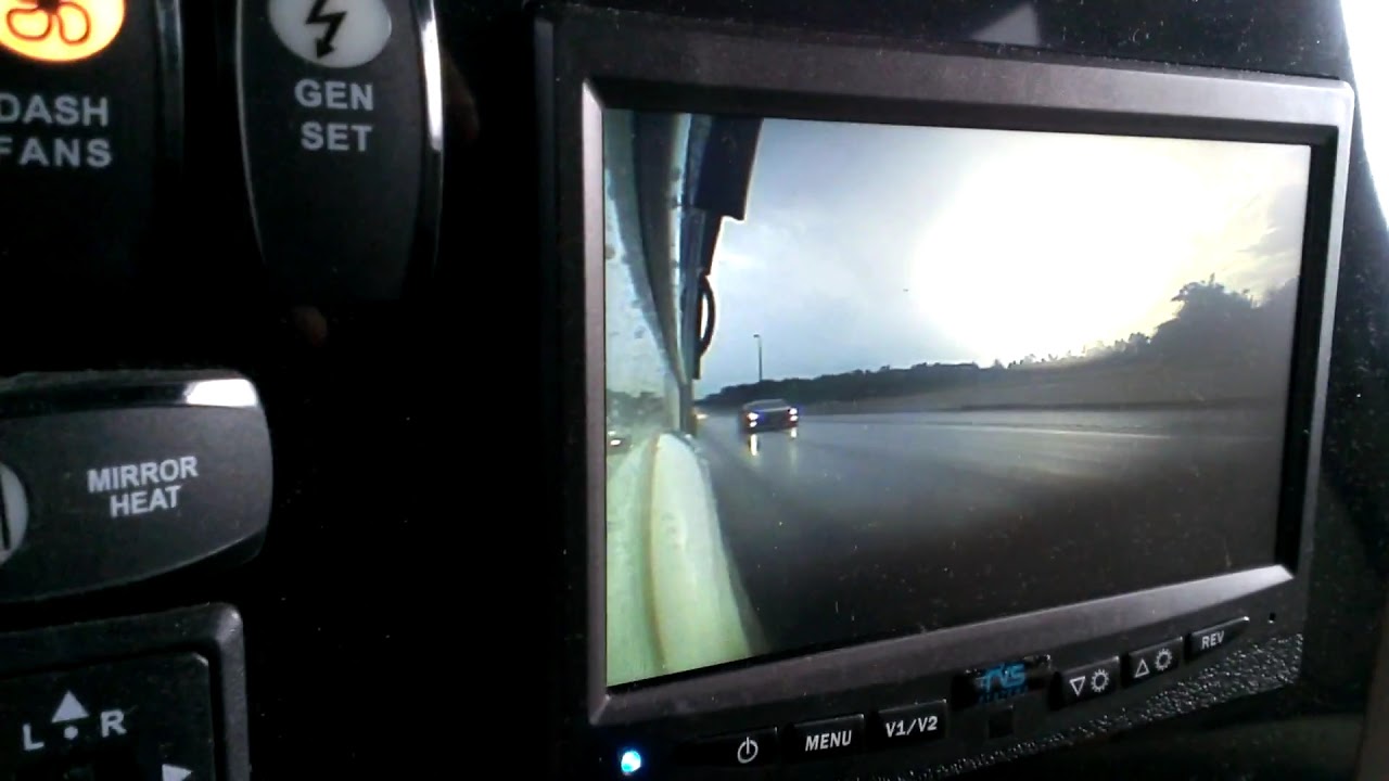 RV left turn signal camera does not work in the rain. YouTube
