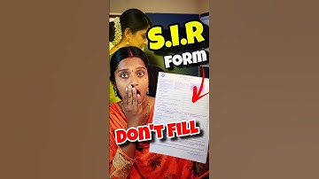 Don’t Fill SIR Form - Without Knowing This | Sujiview