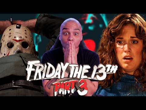 FRIDAY THE 13TH PART 3 (1982) MOVIE REACTION | The Iconic Mask Debuts! | Horror Movie Commentary