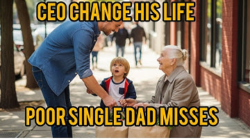"Poor Single Dad Misses Job Interview to Help Stranger — She’s the CEO Who Changes His Life"