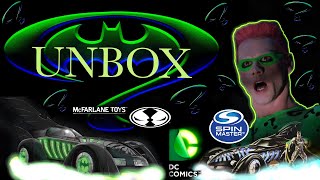 Spin Master VS McFarlane Toys Batman Forever Batmobiles! Let's Unbox and Review!