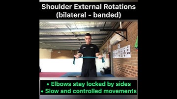 Shoulder External Rotations (bilateral - banded)
