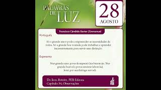 Palavras de Luz em Português e Esperanto – 28/08/2023