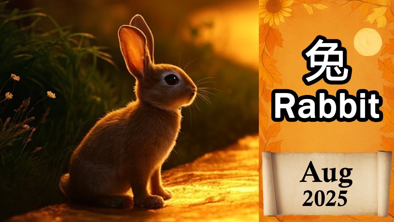Rabbit Rabbit Rabbit August Rabbit – August 2025 – Chinese Zodiac Horoscope - YouTube