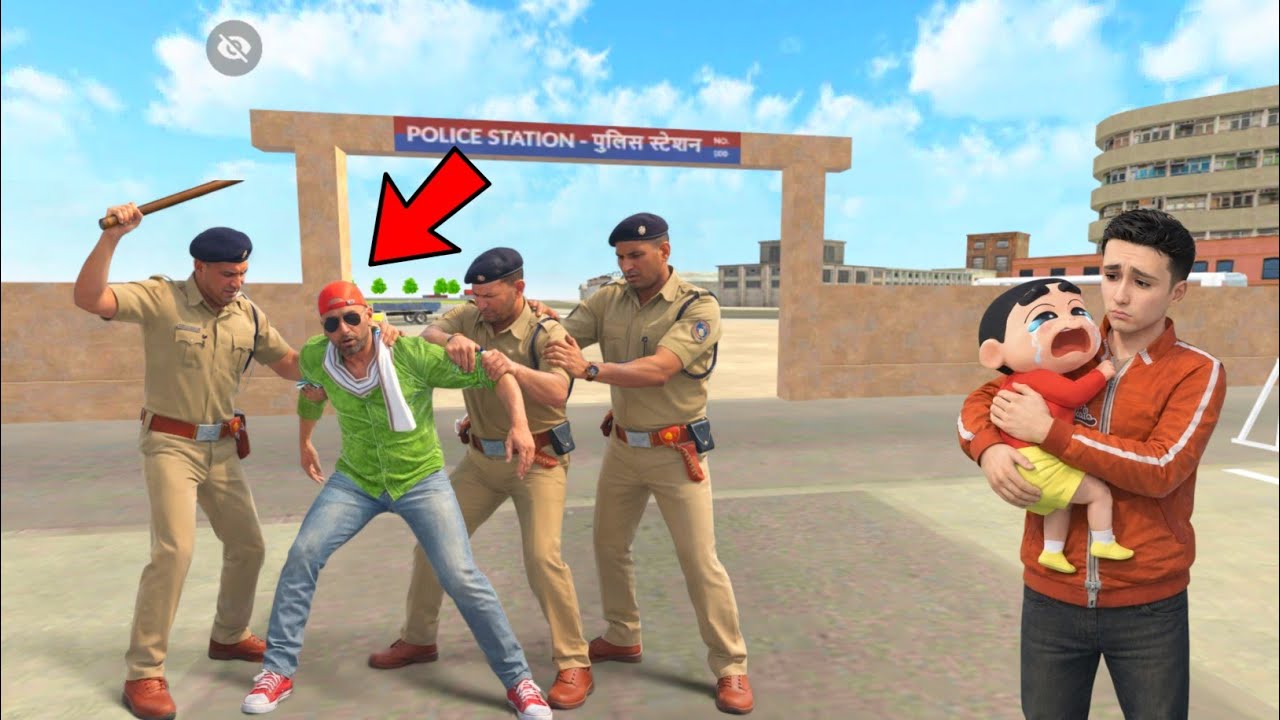 Franklin Ko Police Pakad Ke Le Gye 😭 In Indian Theft Auto Simulator 🔥💥