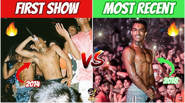 RAPPERS FIRST SHOW vs MOST RECENT SHOW!