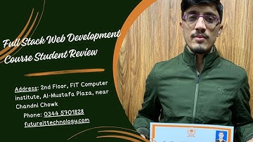 Full Stack Web Development Course Student Review Form FIT Computer Institute In Rawalpindi Islamabad