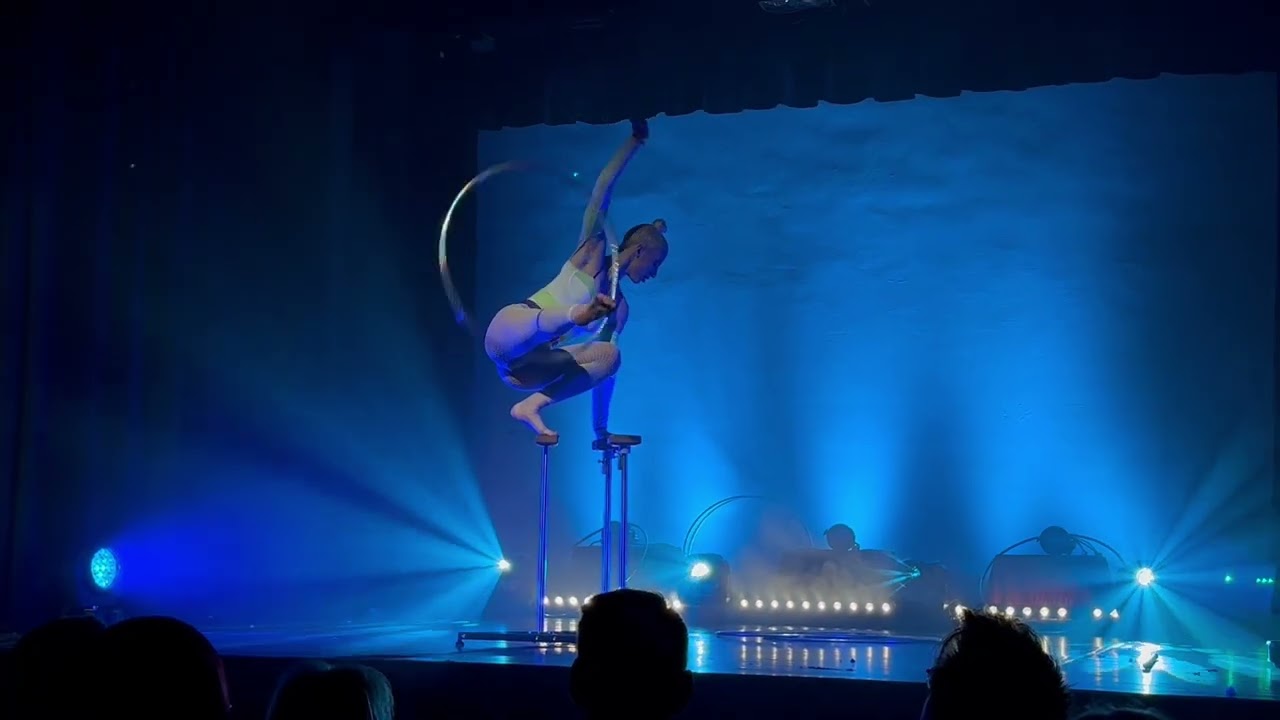 Handstand with hula-hoops ( tease project) 