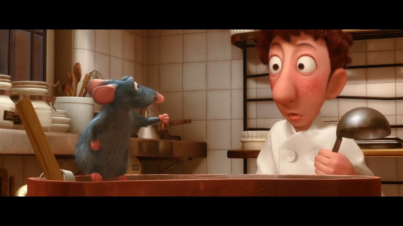 Clip dal film RATATOUILLE di Brad Bird e Jan Pinkava (2007) - Un topo in cucina
