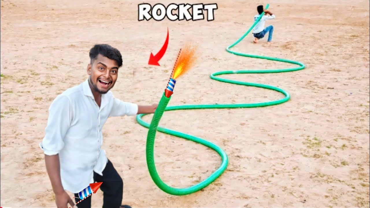 Ракета Дивали против трубы. Не пытайтесь дома? Сможет ли ракета Дивали вылететь из трубы? 