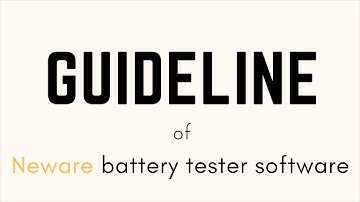 Neware Software overview. #Batterytest #Neware #Cycler