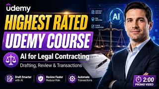 Highest Rated Udemy Course: AI for Legal Contracting, Drafting &amp; Transactions