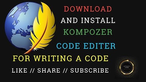 How to download KOMPOZER Software and Install it || Learn how..