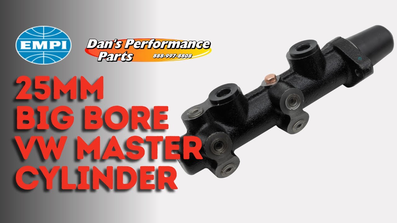 EMPI Dual Circuit Master Cylinder 20.6mm – Fits VW Super Beetle 1971-79 With Disc Brakes