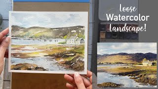 Watercolor Landscape Painting : How To Paint Using A Reference Photo