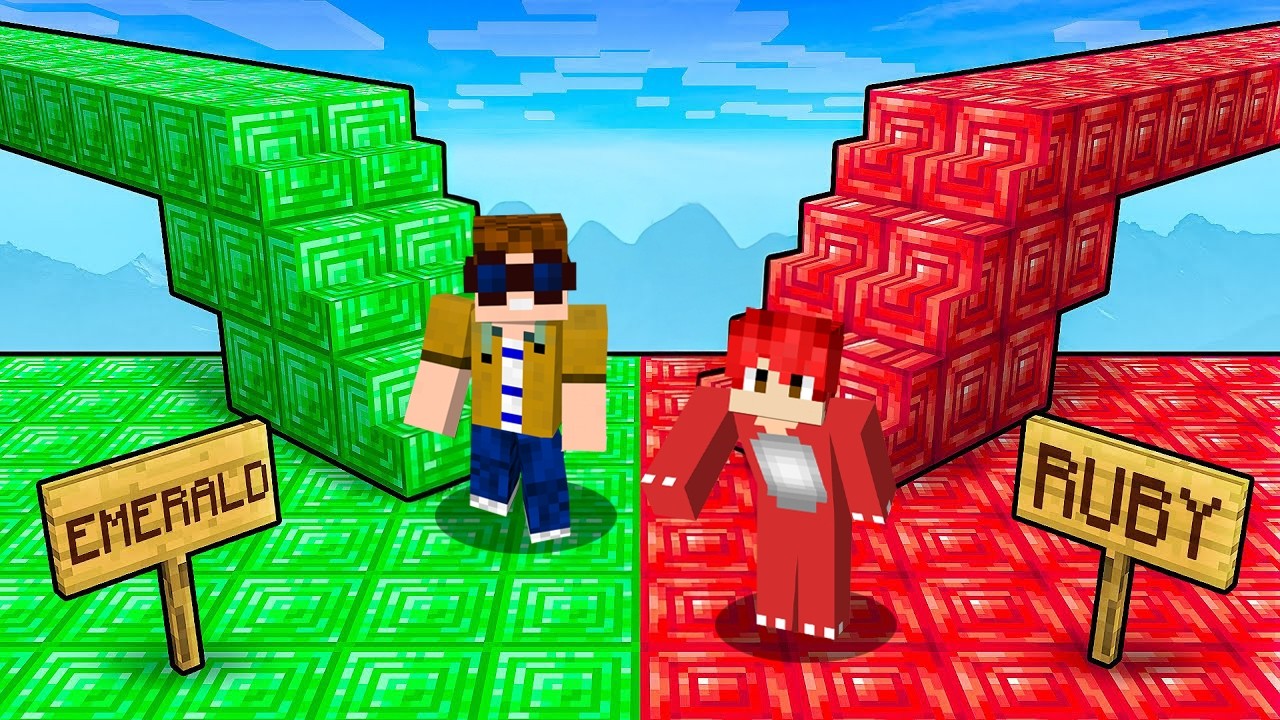 Pat SMARAGD vs. DIAMANT BRÜCKE BATTLE in Minecraft!