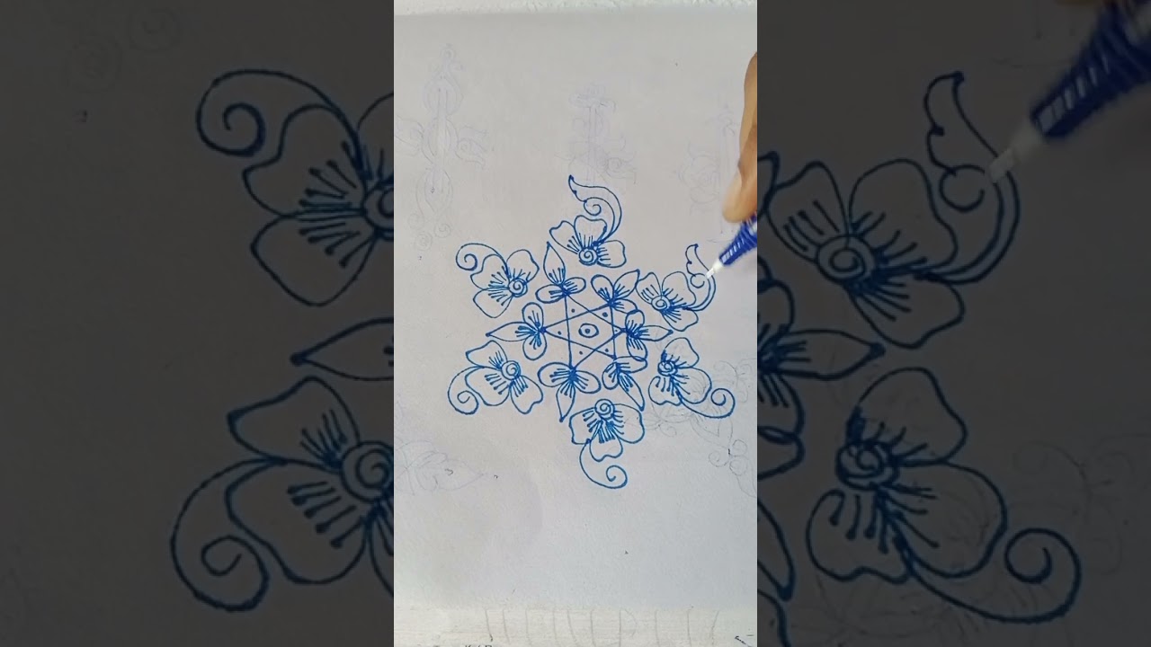 Simple designs ll rangoli design ll trending vedioll viral ll viral video ll Harish_vinnu