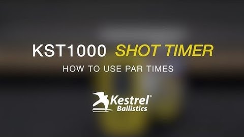 KST1000 Shot Timer | How to Use Par Times