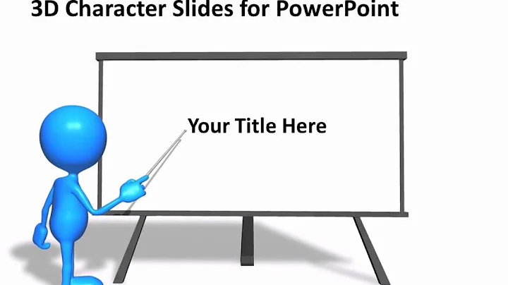 CrystalGraphics 3D Character Slides for PowerPoint-Presentation Board