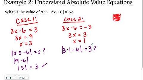 Algebra 1-7: Solving Absolute Value Equations