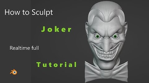 How to Sculpt Joker in Blender Tutorial | Part 2