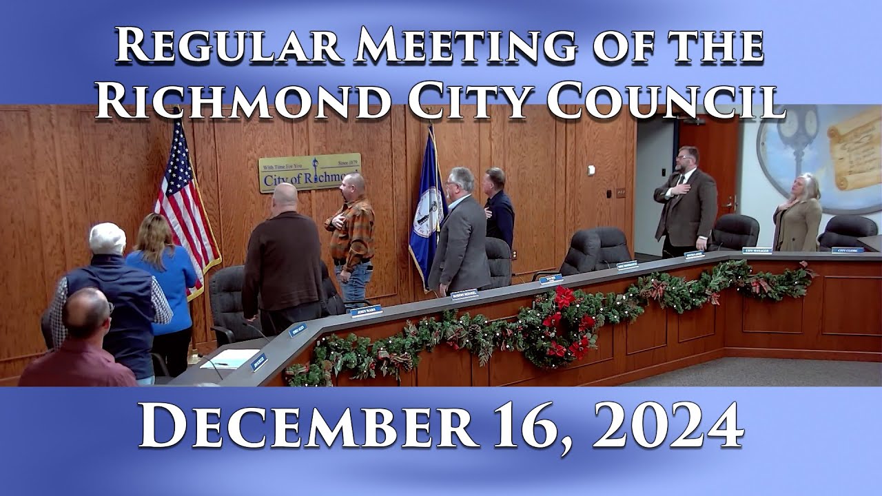 Regular Meeting of the Richmond City Council on December 16, 2024 - YouTube