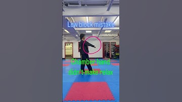 Low blcok mistake #taekwondo #poomsae #workout #shorts