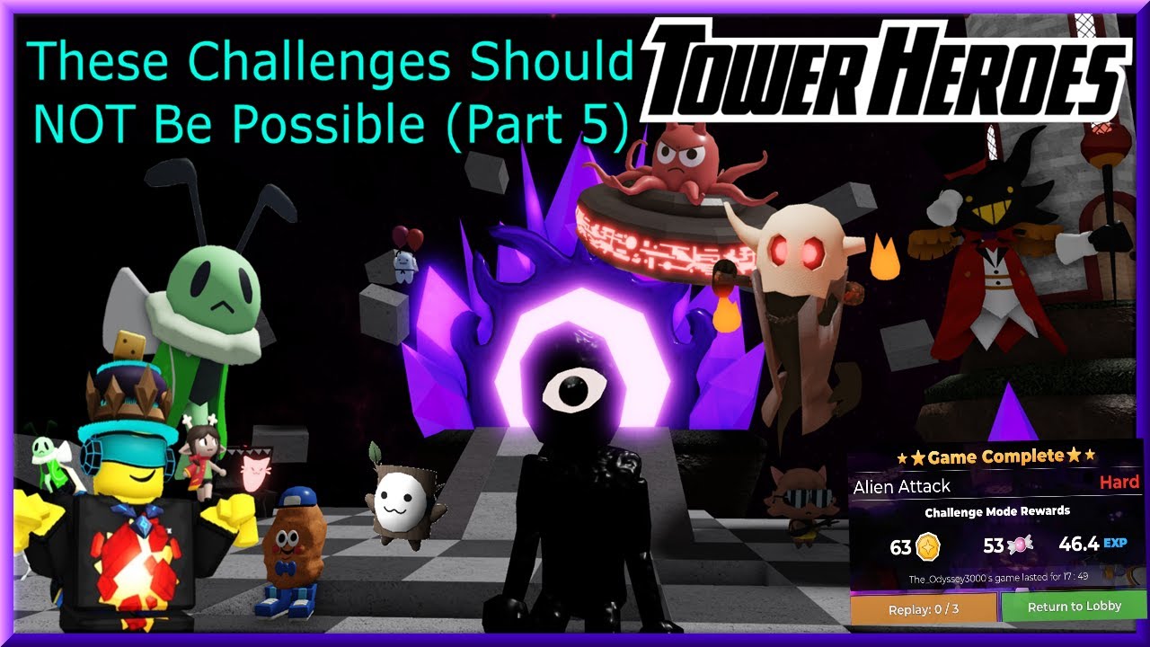 The Most Difficult Challenges Ever Attempted (Challenges Part 5) - Tower Heroes
