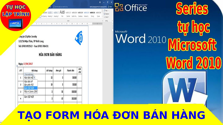 Cách tạo form trong word 2010 de tính toán năm 2024