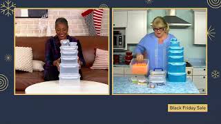 LocknLock 7-Piece Multi-Shape Set with Colored Bodies on QVC