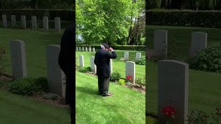 World War II Veteran Pays Respects to Fallen Friend || ViralHog