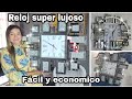 DIY/COMO HACER RELOJ DE PARED SUPER FINO EN ESPEJOS