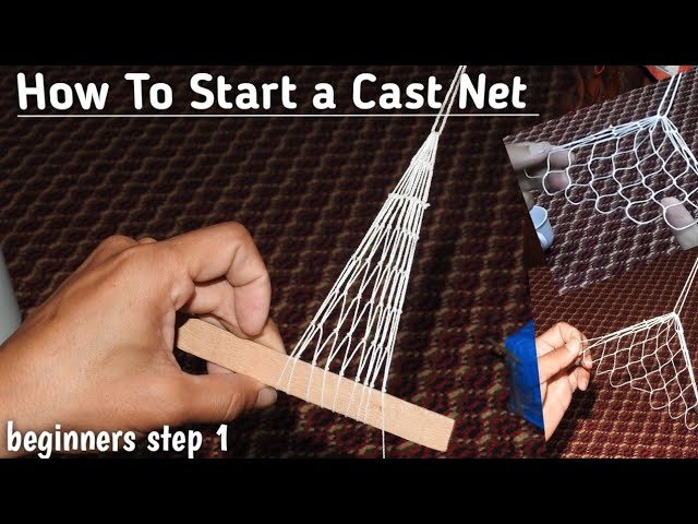 Dacron cast net and how to make one. 