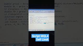 Script Mql4 Pending Order Sell Limit