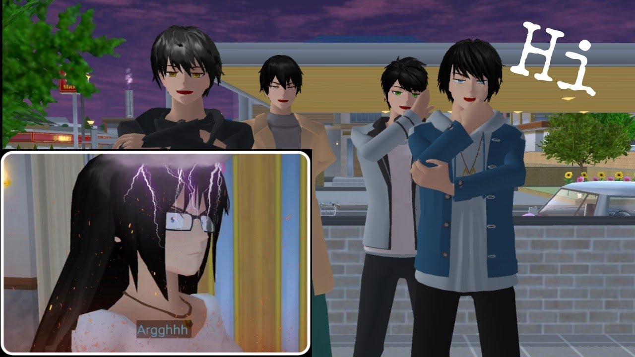 My story (with the four boys)_First Met_||Sakura School Simulator|| #1