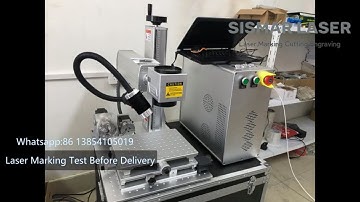 30W Fiber Laser Marking Machine test video before delivery