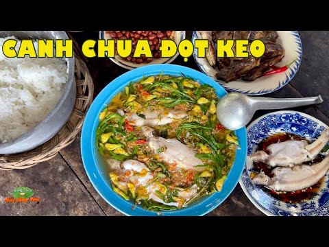 Young shoots of wild acacia leaves from my hometown, a fragrant sour soup that makes you eat a lo...