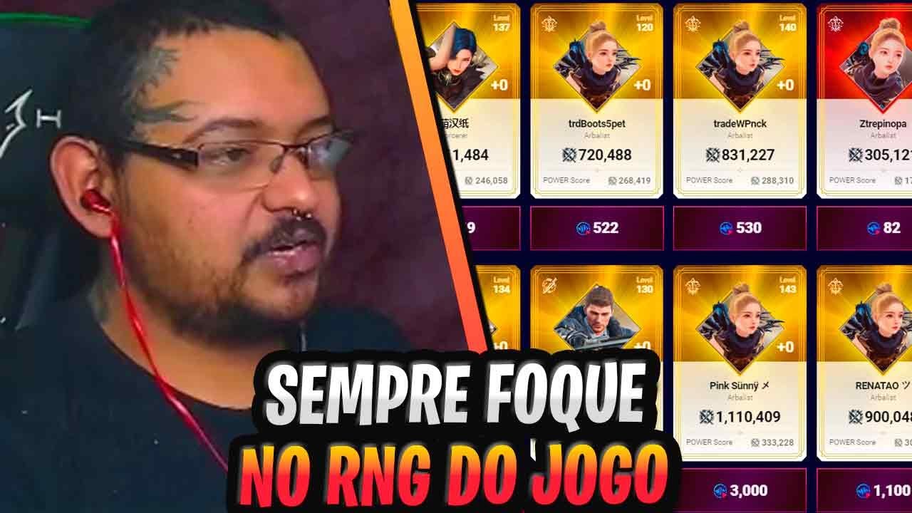 SEMPRE FOQUE NO RNG AO ANALISAR UMA CONTA | CORTES MIR4