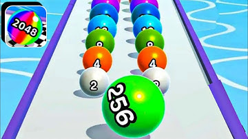 Ball Run 2048 Max Level All Mobile Gameplay Walkthrough Android IOs Alltrailer Relaxing Video EPIC