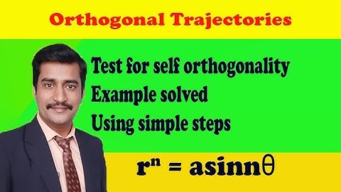Test for self orthogonality example solved using simple steps