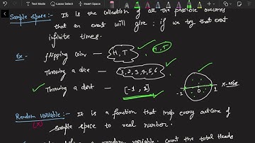 Statistics : Events, Sample Space & Random Variables Explained