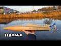 Cozy RC M700 DIY RC boat GPS speedruns. 118km/h new record