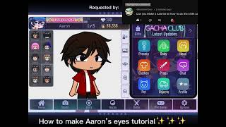 How I make Aaron’s eyes || Tutorial || 