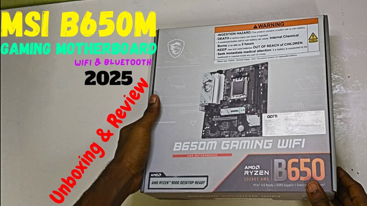 MSI B650M Gaming Wifi Motherboard Unboxing 2025 Hindi