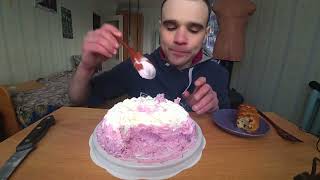 :    -  / ICE CREM CAKE /     /  / EATING ASMR Mukbang